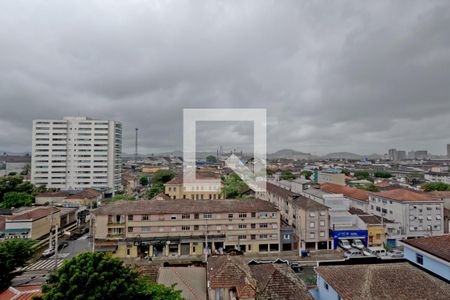 Vista da Varanda da Sala de apartamento para alugar com 1 quarto, 38m² em Macuco, Santos