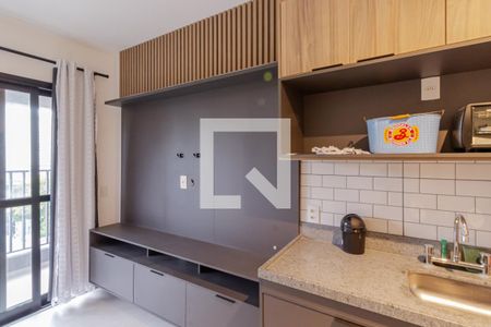 Sala/Cozinha de apartamento para alugar com 1 quarto, 30m² em Indianópolis, São Paulo