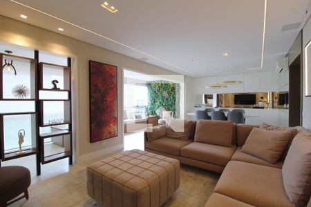 Sala de apartamento para alugar com 3 quartos, 137m² em Vila Olímpia, São Paulo