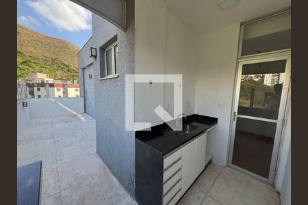 Varanda gourmet de apartamento à venda com 3 quartos, 125m² em Buritis, Belo Horizonte
