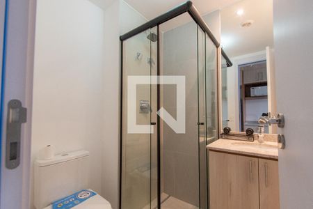 Banheiro Social de kitnet/studio para alugar com 1 quarto, 25m² em Vila Mariana, São Paulo