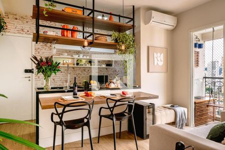 Sala de apartamento à venda com 1 quarto, 45m² em Vila Nova Conceição, São Paulo