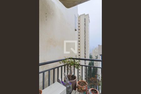 Varanda da Sala de apartamento à venda com 2 quartos, 77m² em Brooklin, São Paulo