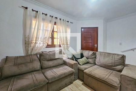 Sala de casa de condomínio para alugar com 2 quartos, 67m² em Jardim Praiano, Guarujá