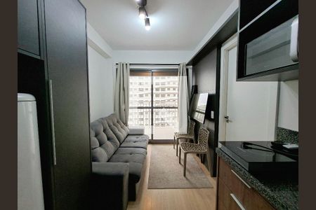 Sala/Cozinha de apartamento para alugar com 1 quarto, 24m² em Vila Nova Conceição, São Paulo