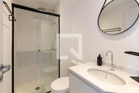 Banheiro de kitnet/studio à venda com 1 quarto, 25m² em República, São Paulo