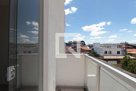 Varanda da Sala de apartamento à venda com 2 quartos, 57m² em Coqueiros, Belo Horizonte