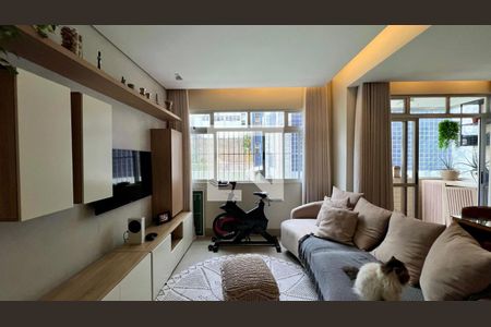 Sala de apartamento à venda com 4 quartos, 128m² em Gutierrez, Belo Horizonte
