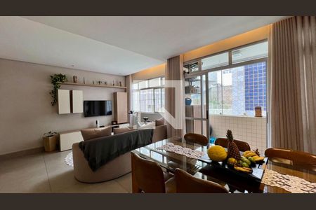 Sala de apartamento à venda com 4 quartos, 128m² em Gutierrez, Belo Horizonte