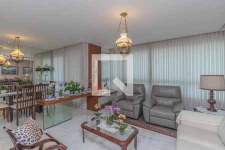 Sala de apartamento à venda com 4 quartos, 161m² em Funcionários, Belo Horizonte
