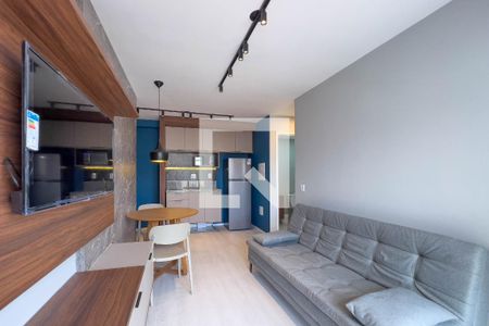 Sala e cozinha de apartamento para alugar com 1 quarto, 33m² em Vila Mariana, São Paulo