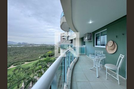 Varanda de apartamento à venda com 1 quarto, 79m² em Barra da Tijuca, Rio de Janeiro