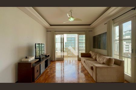 Sala de TV de apartamento para alugar com 3 quartos, 170m² em Cerqueira César, São Paulo