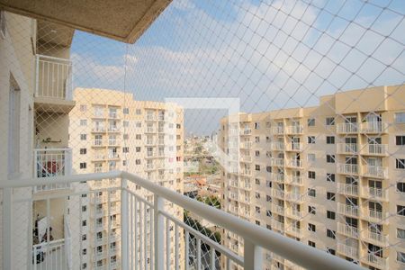 Varanda da Sala/Cozinha de apartamento para alugar com 1 quarto, 28m² em Guaiauna, São Paulo