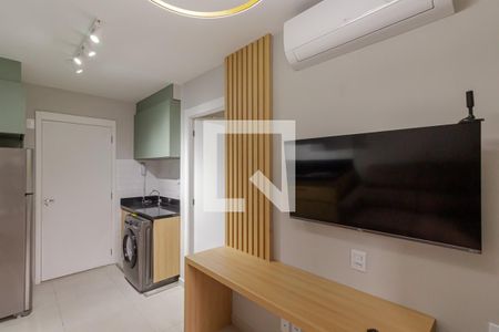 Sala e Cozinha de apartamento para alugar com 1 quarto, 26m² em Vila Olímpia, São Paulo