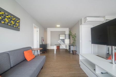 Sala de apartamento à venda com 1 quarto, 58m² em Santo Amaro, São Paulo
