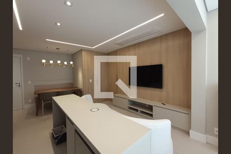 Sala/Cozinha de apartamento para alugar com 1 quarto, 52m² em Vila Clementino, São Paulo