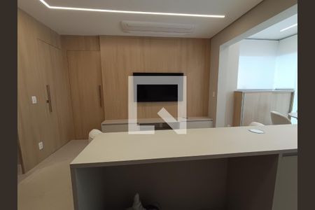Sala/Cozinha de apartamento para alugar com 1 quarto, 52m² em Vila Clementino, São Paulo