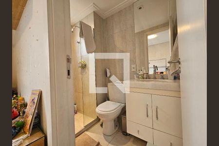 Banheiro da Suíte 1 de apartamento à venda com 3 quartos, 161m² em Campo Belo, São Paulo