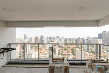 Varanda da Sala de apartamento à venda com 3 quartos, 138m² em Santo Amaro, São Paulo