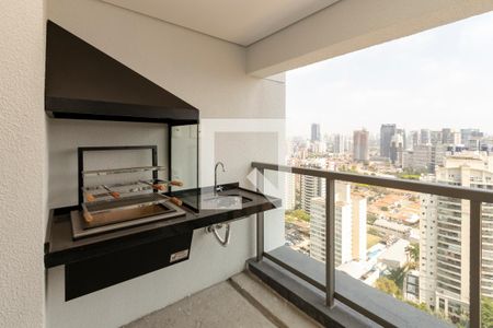 Varanda da Sala de apartamento à venda com 3 quartos, 138m² em Santo Amaro, São Paulo