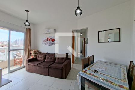 Sala de apartamento para alugar com 2 quartos, 52m² em Vila Tupi, Praia Grande