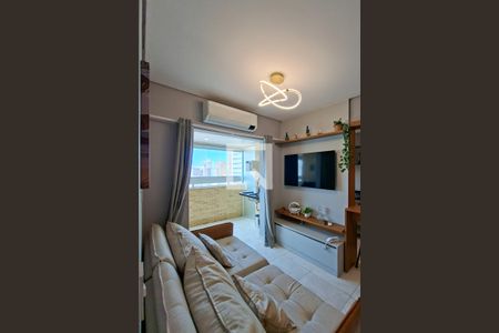 Sala de apartamento para alugar com 1 quarto, 50m² em Cidade Ocian, Praia Grande