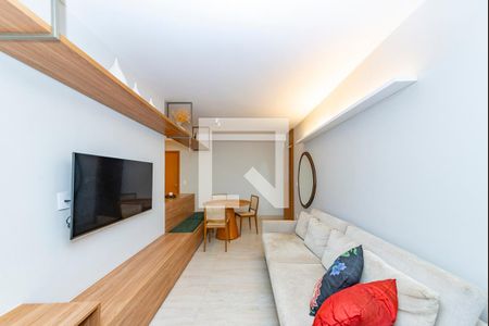 Sala de apartamento para alugar com 2 quartos, 70m² em Vila da Serra, Nova Lima
