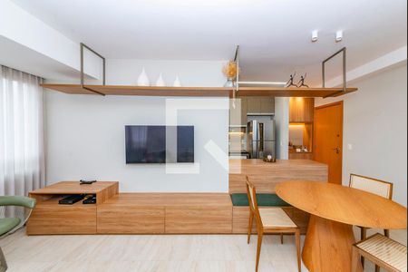 Sala de apartamento para alugar com 2 quartos, 70m² em Vila da Serra, Nova Lima