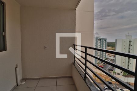 Sacada da Sala de apartamento para alugar com 2 quartos, 65m² em Shopping Park, Uberlândia