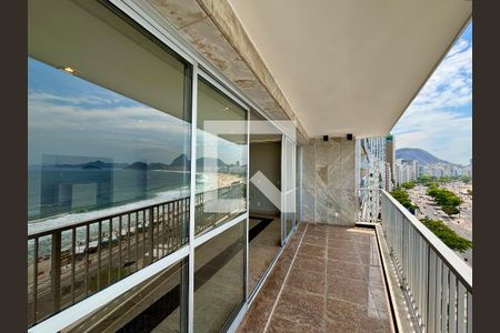 Varanda da sala de apartamento à venda com 4 quartos, 205m² em Copacabana, Rio de Janeiro