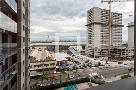 Varanda da Sala de apartamento para alugar com 2 quartos, 45m² em Santo Cristo, Rio de Janeiro