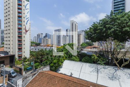Vista da Varanda da Sala/Cozinha de apartamento à venda com 1 quarto, 26m² em Vila Olímpia, São Paulo