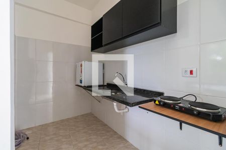 Cozinha e Área de Serviço de kitnet/studio para alugar com 1 quarto, 40m² em Vila Universal, Barueri