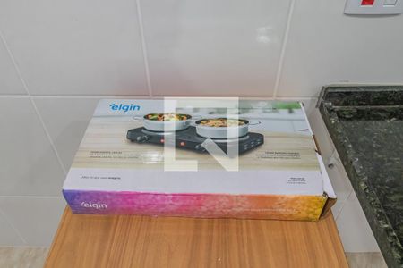 Cozinha de kitnet/studio para alugar com 1 quarto, 40m² em Vila Universal, Barueri