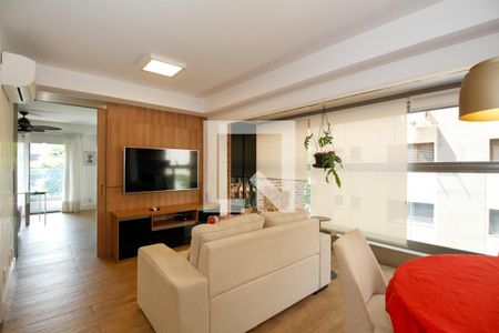 Sala e Cozinha de apartamento para alugar com 1 quarto, 64m² em Jardim Paulista, São Paulo