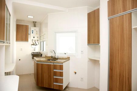 Cozinha + Área de Serviço de apartamento para alugar com 1 quarto, 55m² em Farroupilha, Porto Alegre