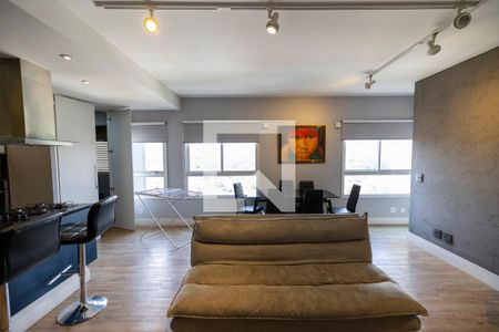 Sala_Cozinha - Conjugadas de apartamento para alugar com 1 quarto, 63m² em Melville Empresarial Ii, Barueri