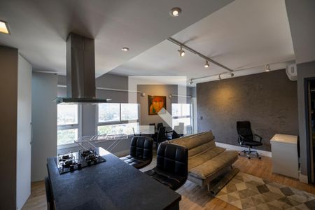 Sala_Cozinha - Conjugadas de apartamento para alugar com 1 quarto, 63m² em Melville Empresarial Ii, Barueri