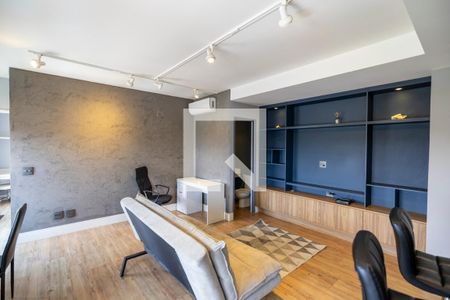 Sala_Cozinha - Conjugadas de apartamento para alugar com 1 quarto, 63m² em Melville Empresarial Ii, Barueri