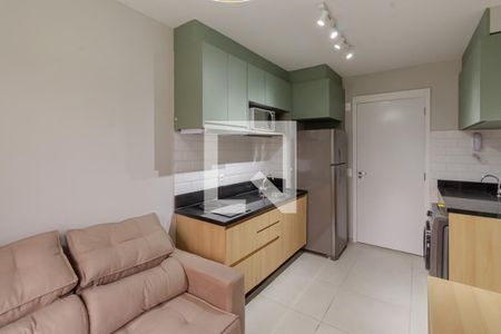 Sala e Cozinha de apartamento para alugar com 1 quarto, 26m² em Vila Olímpia, São Paulo