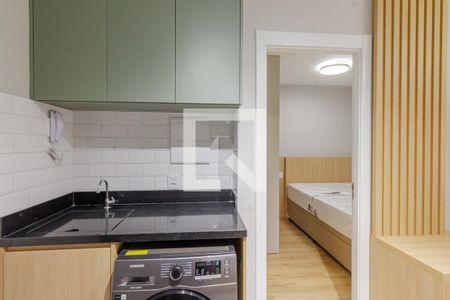Cozinha e Área de Serviço de apartamento para alugar com 1 quarto, 26m² em Vila Olímpia, São Paulo