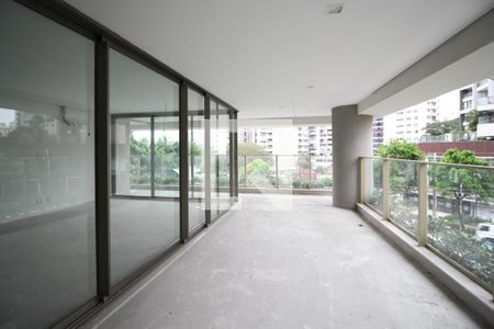 Varanda da Sala de apartamento para alugar com 3 quartos, 222m² em Indianópolis, São Paulo