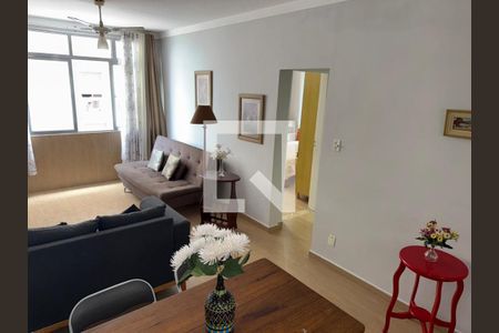 Sala de apartamento para alugar com 1 quarto, 67m² em José Menino, Santos