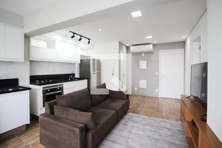 Sala de apartamento para alugar com 1 quarto, 50m² em Moema, São Paulo