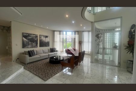 Sala de estar de casa de condomínio à venda com 5 quartos, 980m² em Sítios de Recreio Gramado, Campinas