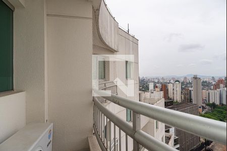 Varanda da Sala de apartamento para alugar com 1 quarto, 50m² em Consolação, São Paulo