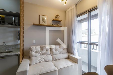 Sala de apartamento para alugar com 1 quarto, 25m² em Vila Nova Conceição, São Paulo