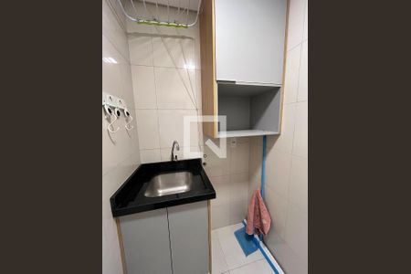 Sala e cozinha integrada de apartamento para alugar com 1 quarto, 34m² em Aguas Claras Norte, Brasília