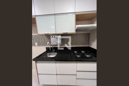 Sala e cozinha integrada de apartamento para alugar com 1 quarto, 34m² em Aguas Claras Norte, Brasília